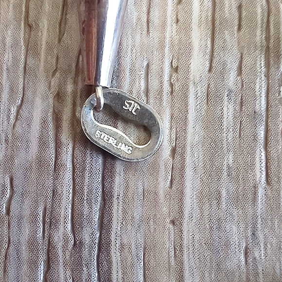 Vintage Native American Zuni Sterling Silver Carved Gemstone Necklace Earrings - Picture 12 of 12